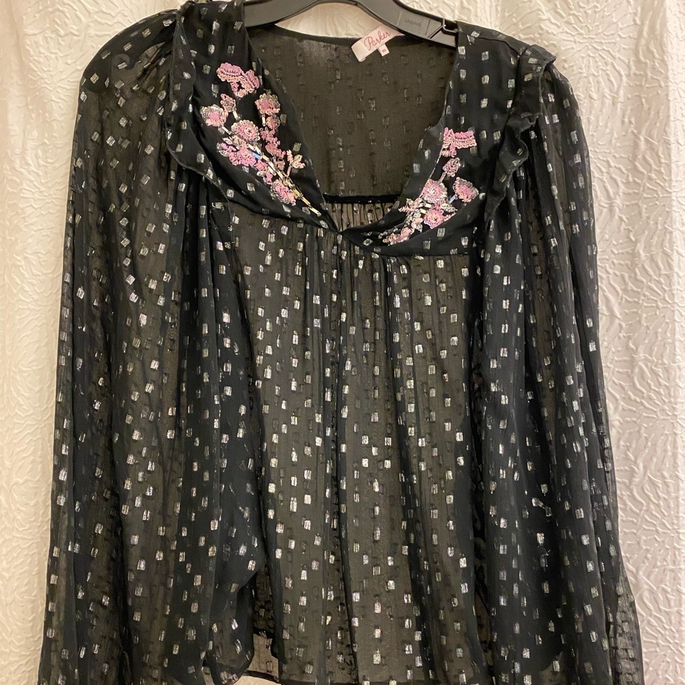 Parker metallic bell sleeve she'll